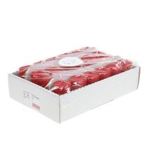 položky Sloupová svíčka 80/40 červená 24 ks