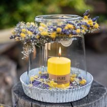 Pillar Candle Yellow Lemon Wenzel Candles PURE Candles 90×70mm