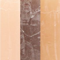 položky Sloupové svíčky jednobarevné 3 barvy hnědá 70×80mm 12 ks