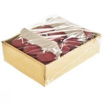 položky Svíčky sloupkové H70mm Ø50mm svíčky staré červené 12 ks