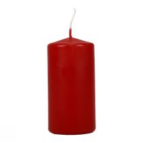 položky Sloupkové svíčky červené Adventní svíčky staré červené 100/50mm 24 ks