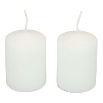položky Sloupkové svíčky bílé svíčky V70mm Ø50mm 12 ks