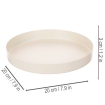 položky Kulatý dekorativní podnos na bytové doplňky, 20 cm