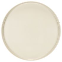 položky Kulatý dekorativní podnos v krémové barvě, 30 cm, na stojanu k dekoraci stolu