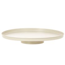 položky Dekorativní kovový květinový talíř, kulatý, 41 cm, stolní dekorace