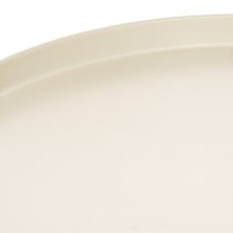 položky Dekorativní kovový květinový talíř, kulatý, 41 cm, stolní dekorace