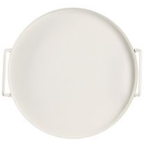 položky Tác s praktickými úchyty, vintage vzhled, pro všestranné dekorace s květinami a přírodními materiály, 30 cm