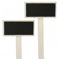 Dřevěné prkénko na přilepení, rostlinný znak, nástěnka pro návrat do školy, svatební dekorace na stůl 9×4,5cm L19,5cm 12ks