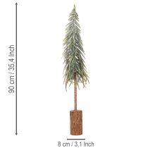 položky Umělý vánoční stromeček s podstavcem, matný, jako zimní dekorace, 90 cm