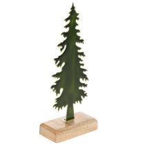 položky Dekorativní vánoční stromeček na dřevěném podstavci, 26 cm