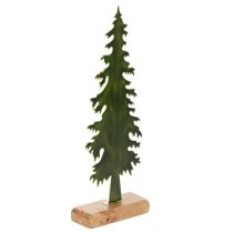 položky Dekorativní figurka vánočního stromečku s dřevěným podstavcem, 36 cm