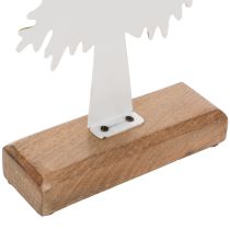 položky Dekorativní vánoční stromeček na dřevěném podstavci, stolní dekorace, Vánoce, 46 cm