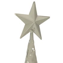 položky Dekorativní vánoční stromeček na stojanu s hvězdou, slavnostní dekorace na stůl, 74 cm
