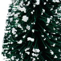 položky Dekorativní jedle se sněhem, vánoční dekorace, adventní V13cm Ø5,5cm 2 ks