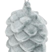 položky Dekorativní šišky šedé flekaté 11,5 cm 6 ks