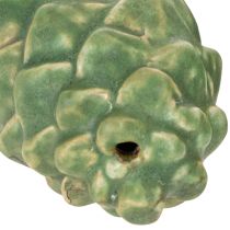 položky Keramická dekorace z borové šišky, dekorace na stůl, podzimní, 14 cm, 3 kusy