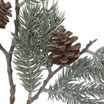 Jedle větev umělá vánoční větvička matná 71cm