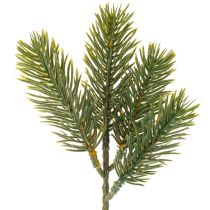 položky Umělá zelená jedlová větvička pro zimní dekorace, 25 cm, 24 kusů