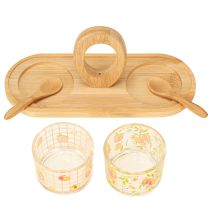 položky Letní dekorace na stůl s motivem broskví a tapas set, 23×9×10,5 cm