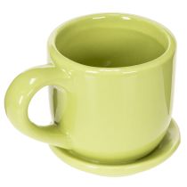 položky Kávový hrnek, dekorativní dekorace na stůl pro stylový design místnosti s rostlinami, 11 cm, 3 kusy
