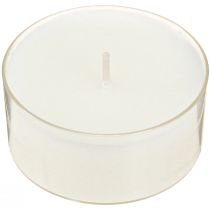 položky Čajové svíčky maxi s transp. Pouzdro bílé 54mm 16 ks