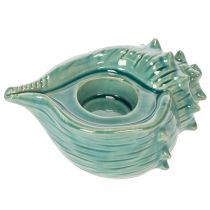 položky Držák na čajové svíčky s mořskou mušlí, dekorativní stolní svíčka, koupelna, obývací pokoj, 16 cm