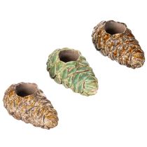 položky Svícny s motivem borové šišky, 8 cm, 3 kusy
