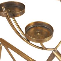 položky Svícen na čajovou svíčku kovový dekorační svícen jelen H44,5cm