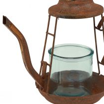položky Stojan na čajovou svíčku rez skleněná lucernička čajová konvice Ø13cm V22cm