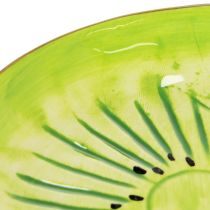 položky Kulaté keramické talíře s motivem kiwi, vhodné na jídelní stůl nebo do kuchyně, 16 cm, 2 kusy