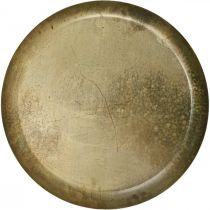 Dekorativní talíř mosazný vzhled Dekorace na kovový talíř Ø40cm