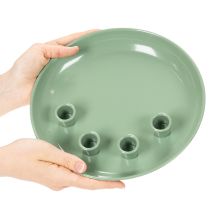 položky Adventní věnec se čtyřmi svícny, zelený, 24 cm
