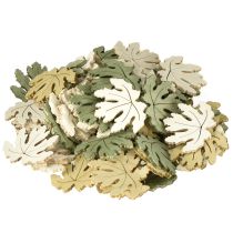 položky Stolní dekorace podzimní rozptýlená dekorace dřevěná dekorace javorový list 4cm 72 ks