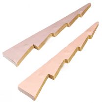 položky Dekorace na stůl vánoční stromeček voštinový papír Apricot Gold H30cm 2 ks