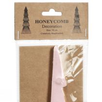 položky Dekorace na stůl vánoční stromeček voštinový papír Apricot Gold H30cm 2 ks