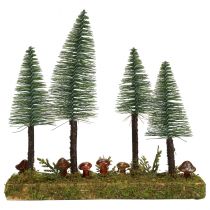položky Stolní dekorace mini jedle umělá jedle lesní podnož 30cm