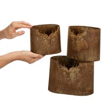 položky Květináč jelen kovový oválný rustikální sada 3 kusů 24 cm