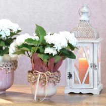 položky Květináč Ceramic Pink – Elegantní květináč s květinovou dekorací Ø16cm