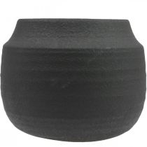 položky Květináč černý keramický květináč Ø23cm H19,5cm