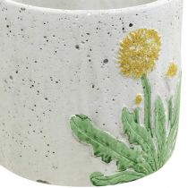 položky Květináč betonová pampeliška letní dekorace květináč Ø12,5cm V11cm 3ks