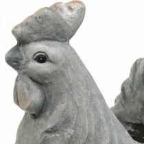 Kuře na výsadbu, velikonoční dekorace, květináč, jaro, dekorativní kuře betonový vzhled V30cm