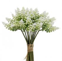 Hroznový hyacint umělý hyacint bílý 28cm 12ks ve svazku