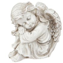 položky Dekorativní figurka sedícího truchlícího anděla krémová 6,5×5×7,5 cm 2 kusy