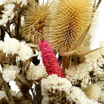 Kytice ze sušených květin Slaměné květiny Kytice z bodláku 40–45cm