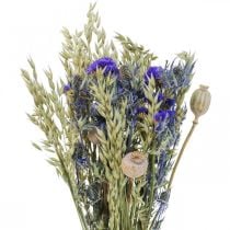 Kytice ze sušených květin Kytice z lučních květin modrá V50cm 100g