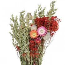 položky Kytice ze sušených květin Kytice z lučních květin Červená V50cm 150g