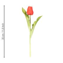 položky Umělé tulipány, rustikální jarní dekorace do jakékoli vázy na stůl, 30 cm, 7 kusů