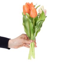 položky Umělé tulipány pro jarní dekoraci, obývací pokoj a kuchyň, s realistickým vzhledem, 30 cm, 7 kusů