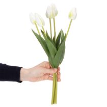 položky Dekorativní umělé tulipánové květy pro stylový interiérový design, 40 cm, 5 kusů