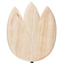 položky Dekorativní dřevěná figurka tulipánu na stojanu pro jarní doprovod, 47,5 cm